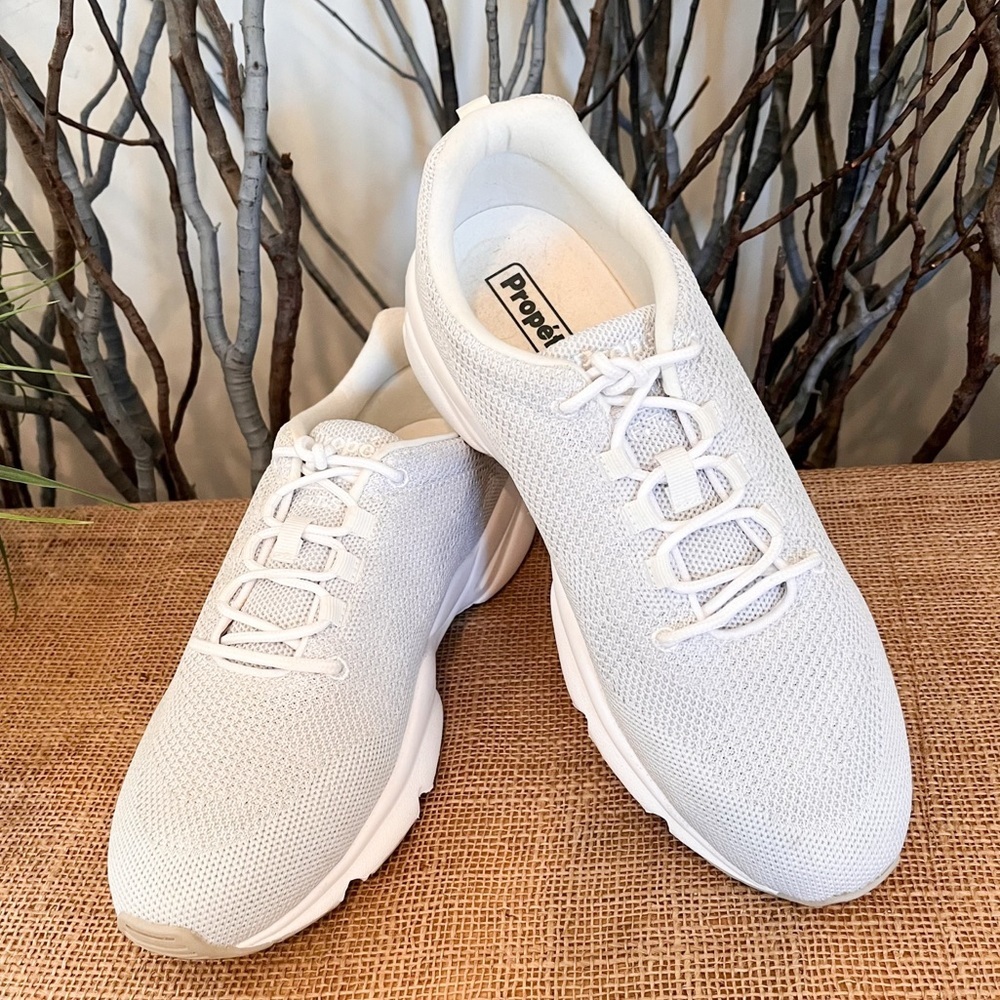 Propet Stability Fly Light Gray Mesh Sneakers WAA072M Size 12 Wide
